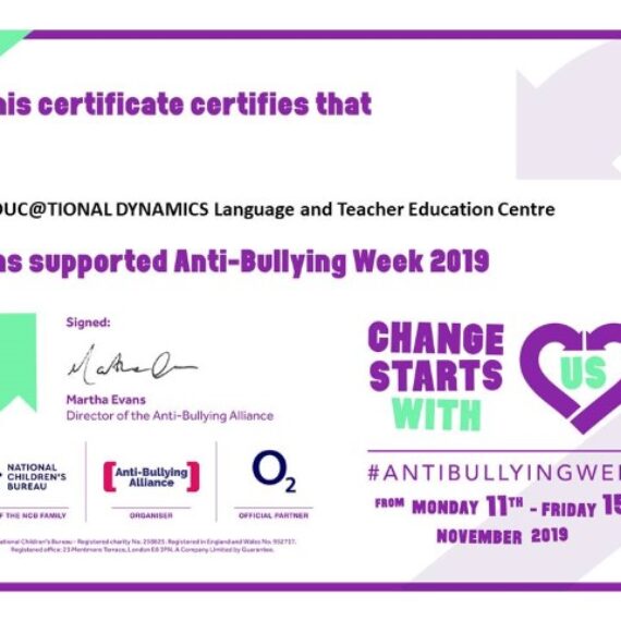 November 2019 – Anti-Bullying Week & Anti-Bullying Ambassadors